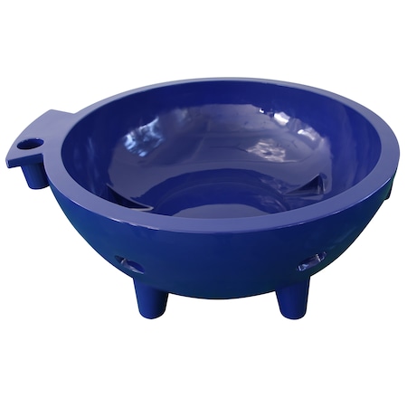 Alfi Brand The Rnd Fire Burning Portable Outdoor Hot Bath Tub, Dark Blue FireHotTub-DB